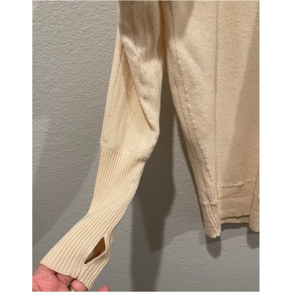 ATHLETA Round Neck Tan Cashmere Sweatshirt - Picture 3 of 7